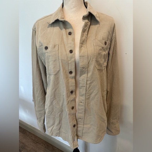 Surf & Swim Co. Explorer Overshirt Corduroy Cement Colour SZ M Button Front NWT - Picture 8 of 8